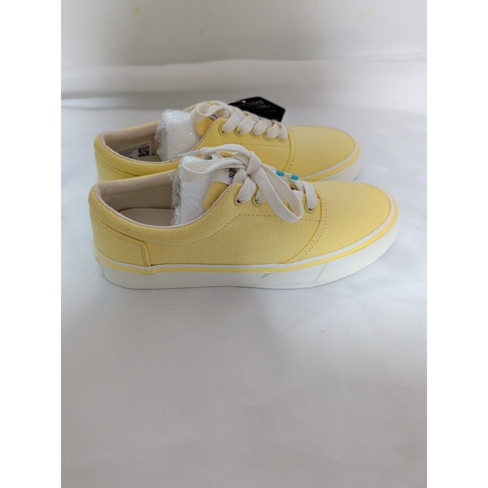 TOMS Alpargata Fenix Women's Casual Sneakers, Yellow Lace-up Shoes Size W 5.5 - Picture 4 of 14